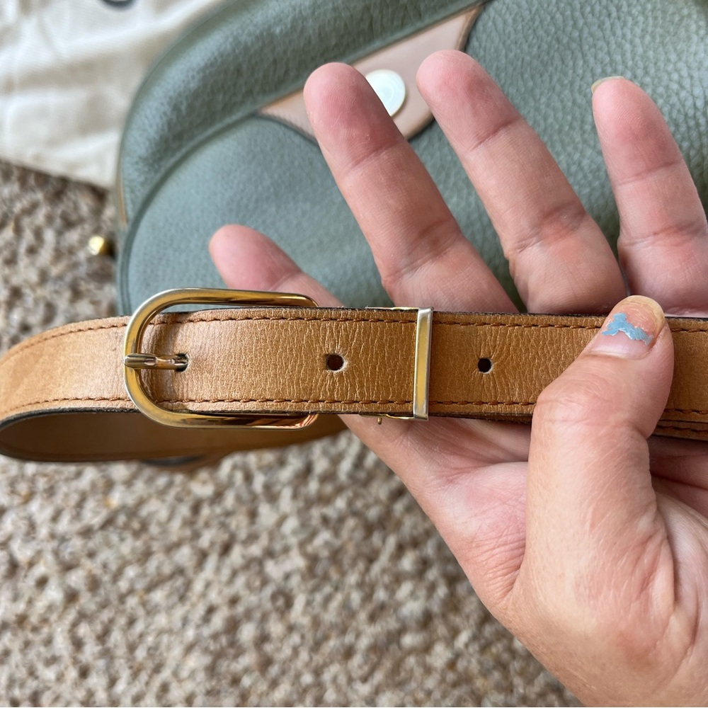 Dior Olive and Tan Leather Crossbody Bag vintage - Picture 10 of 11